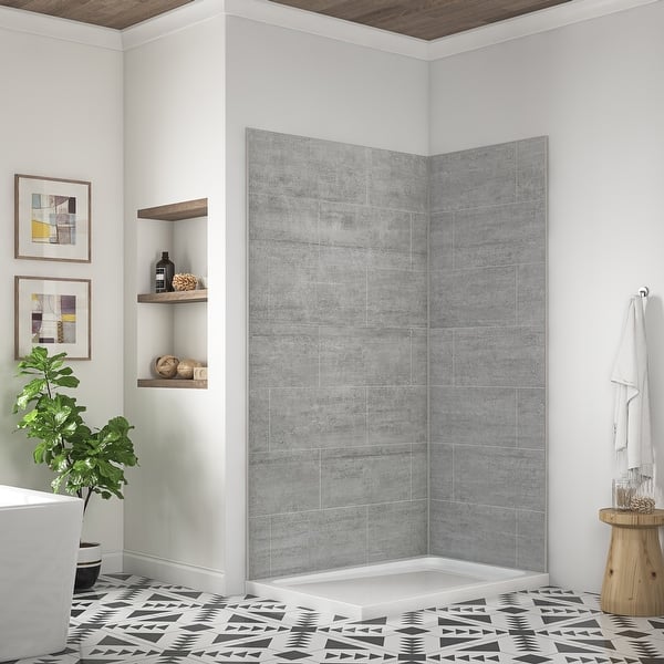 Solid Surface White Matte Shower Corner Shelves - China Shower