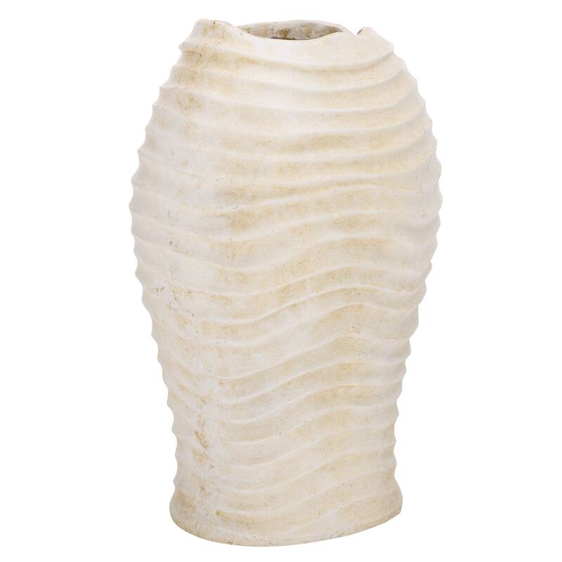 SAFAVIEH Outdoor Patio Furniture Damian Planter Pot - 10"W x 9"D x 17"H