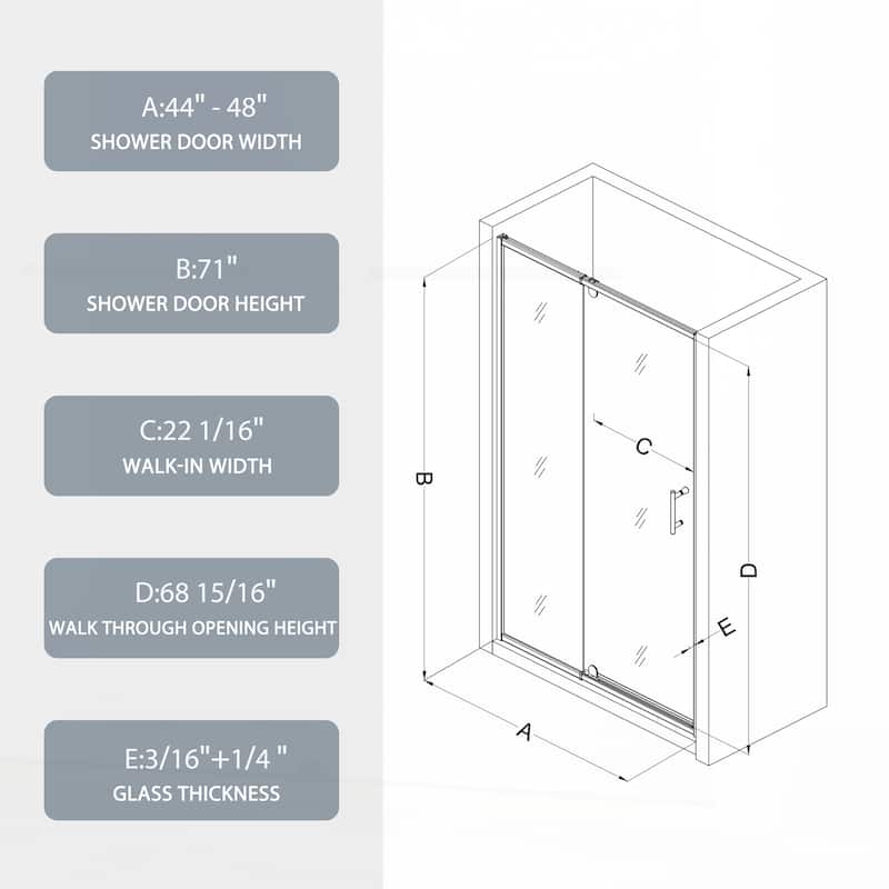 Versatile Pivot Swing Shower Door with Advanced Design for Optimal Experience