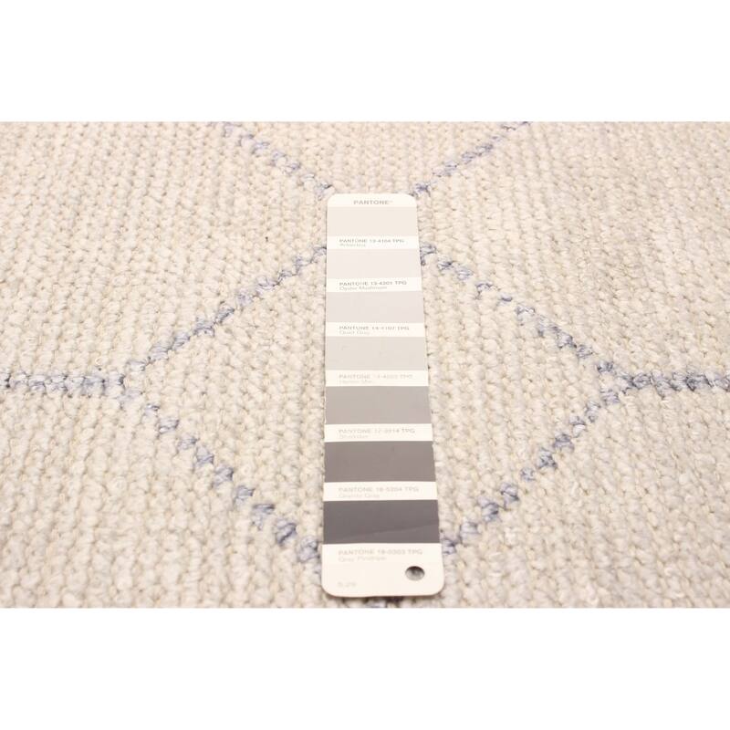 ECARPETGALLERY Hand-knotted Tangier Grey Wool Rug - 5'0 x 7'10
