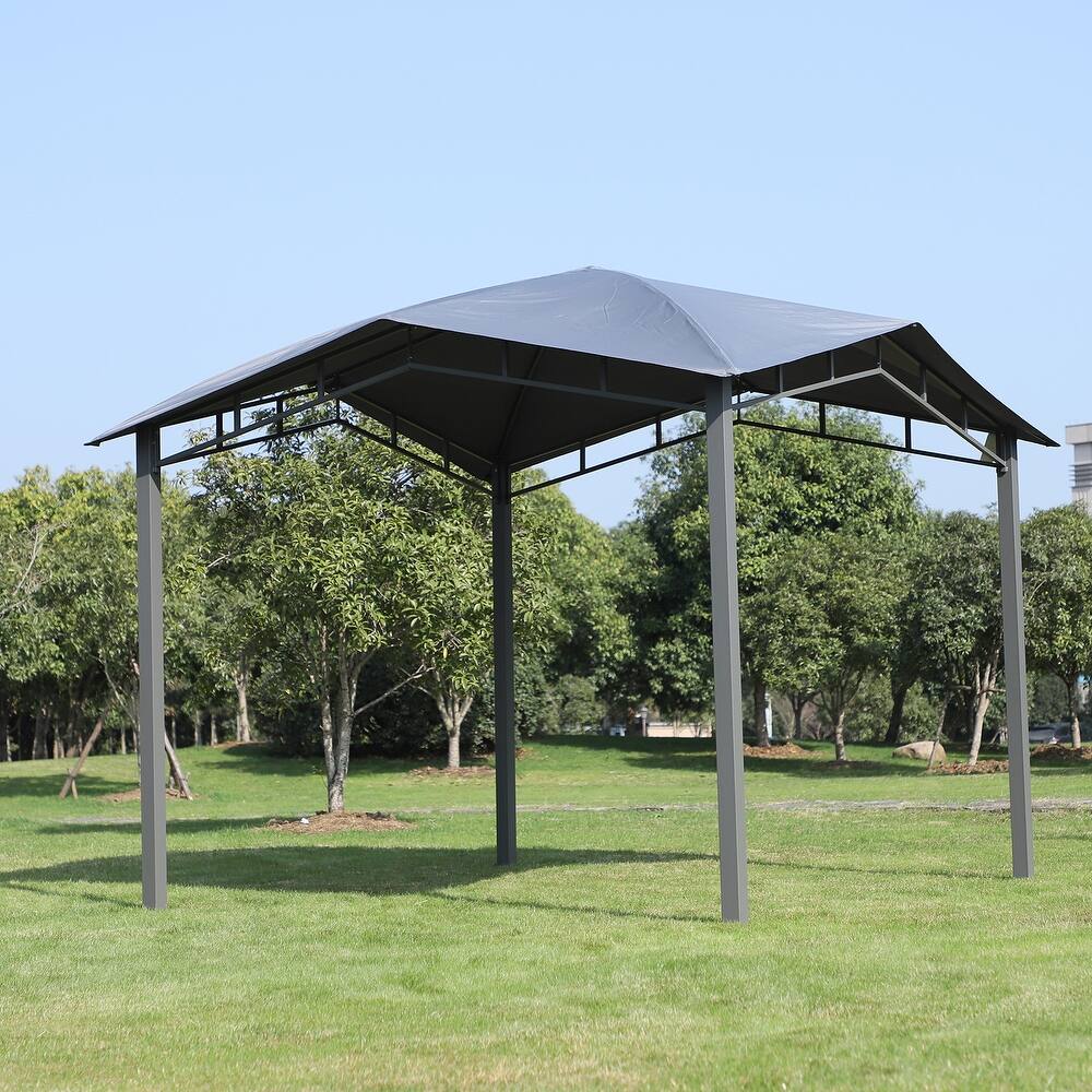Outsunny 10x10-foot Steel Soft Top Canopy Gazebo