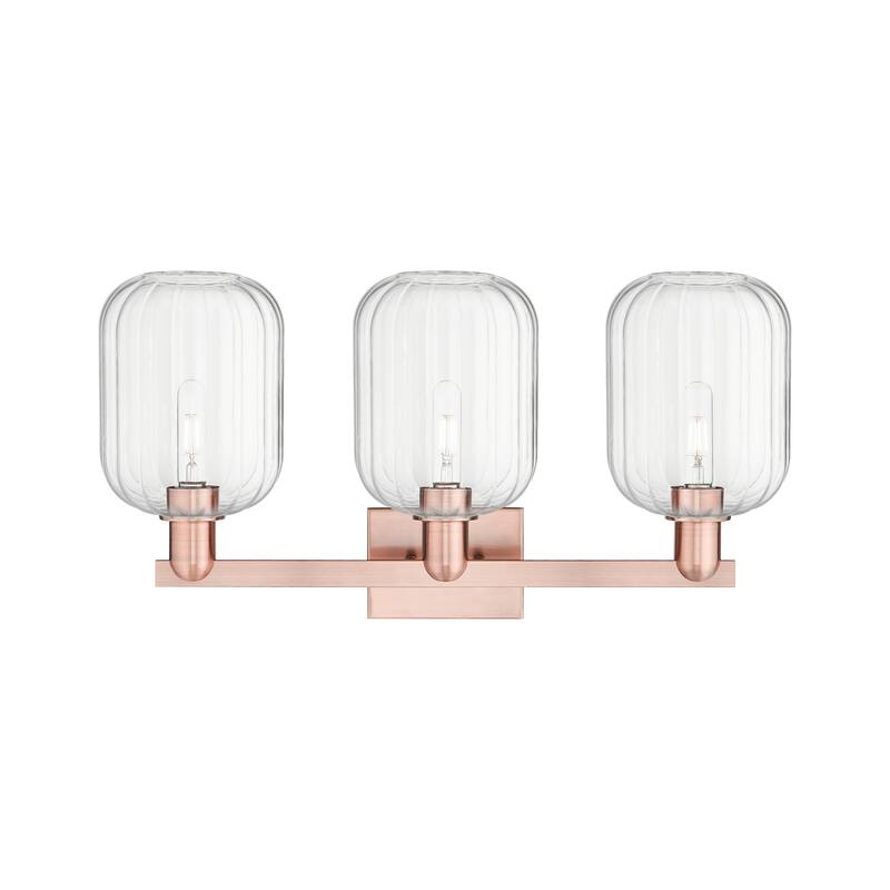 Innovations Lighting Downtown Urban - Preston - 3 Light 26" Jar Shade Bath Vanity Light
