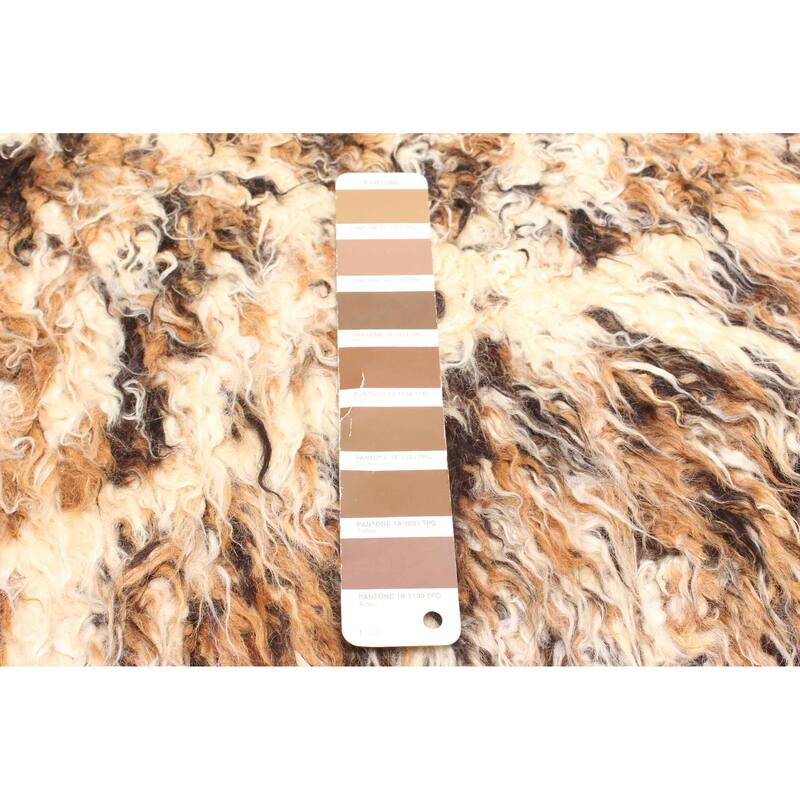 ECARPETGALLERY Braid weave Sienna Brown Wool Rug - 5'3 x 7'9