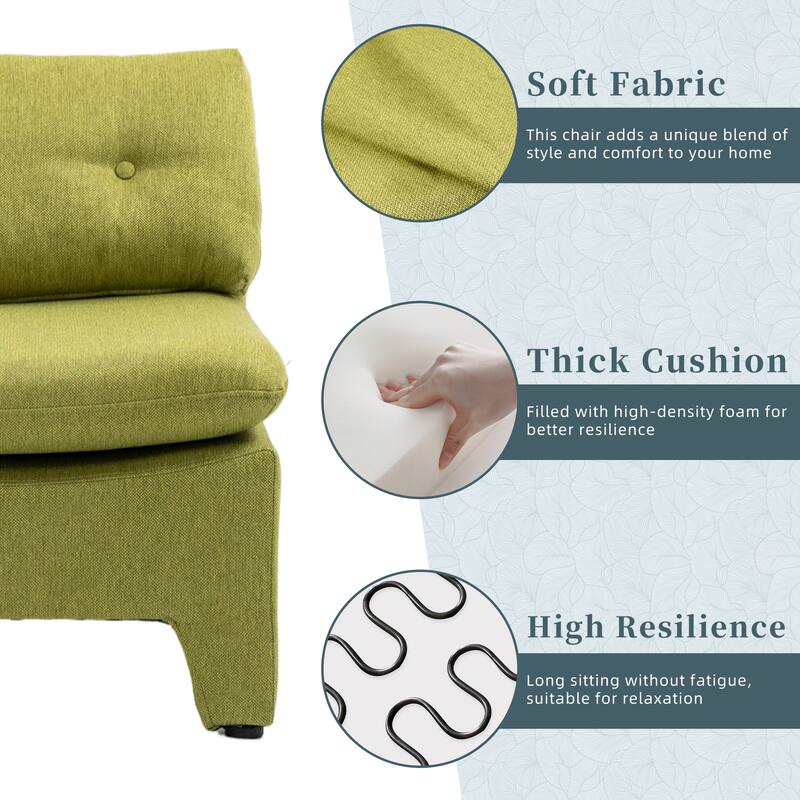 Cushioned deep seat, single lazy chair for Living room