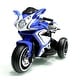 preview thumbnail 29 of 36, Electric Ride-On Motorcycle for Kids with Music, Lighting Wheels, and LED Headlights, Ages 3-4 Blue