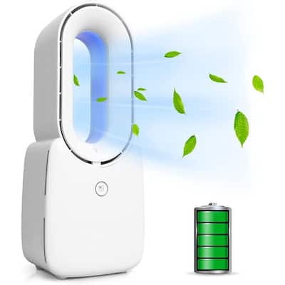 Desk Fan, 11.8 Inch Bladeless Fan Small Quiet Table Fan
