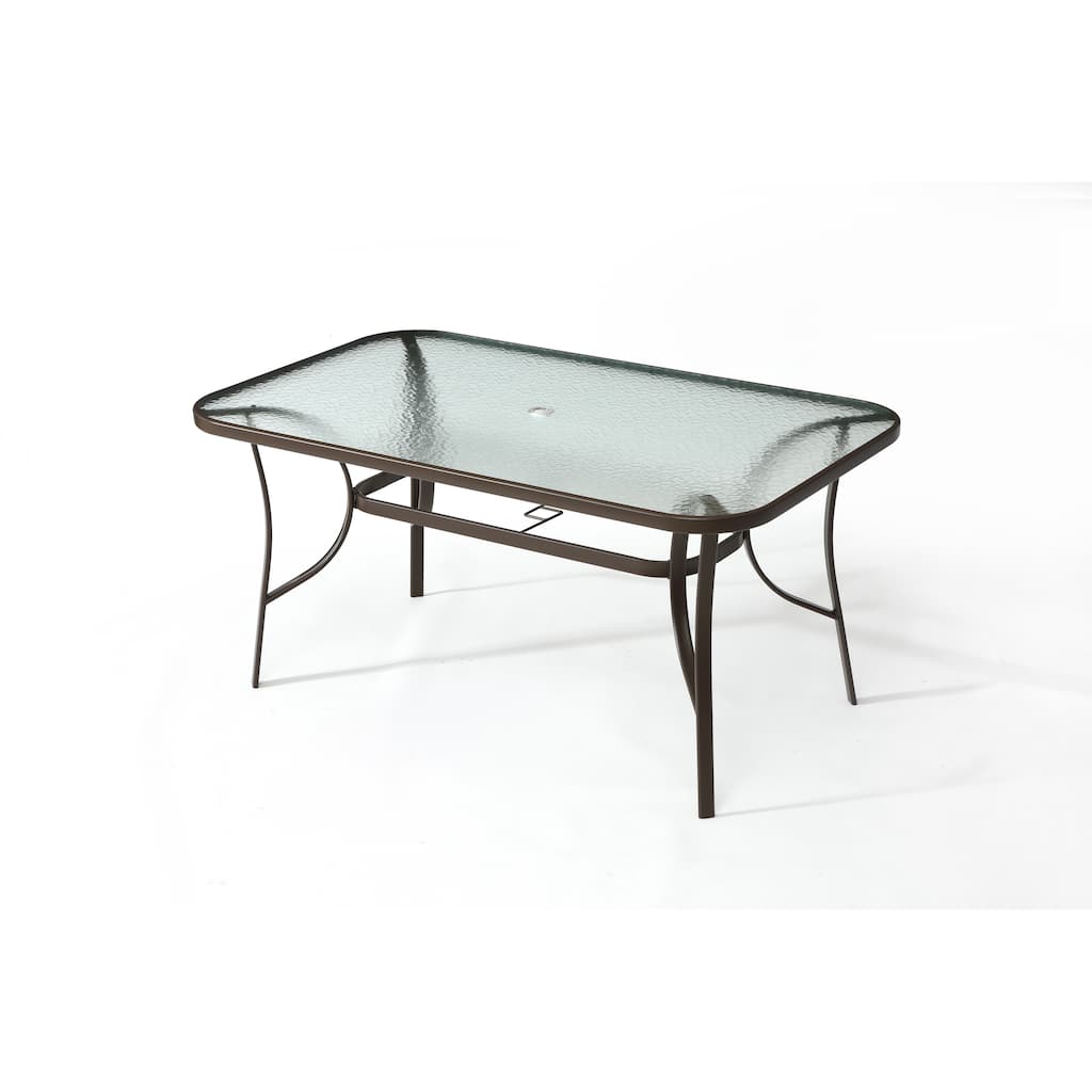 60-inch Rectangle Outdoor Patio Dining Table - Overstock - 37592477