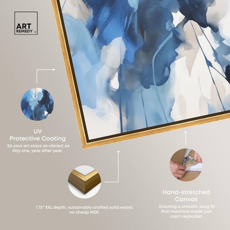 Fleur Bleue I Canvas by Art Remedy