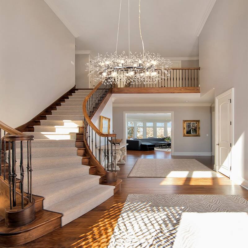 12/20-Light Modern Firework Dandelion Crystal Chandelier(Bulb Included)