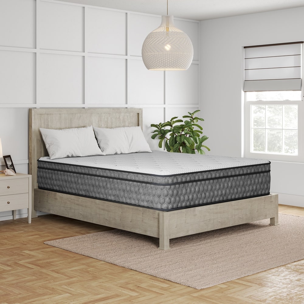 Sadie, 11-inch, Cooling Gel Memory Foam Cushioned Euro Top Hybrid Mattress, CertiPUR US and Greenguard Gold Certified