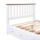 preview thumbnail 10 of 24, Full Wood Platform Bed with Drawers - Classic Pine Wood Construction
