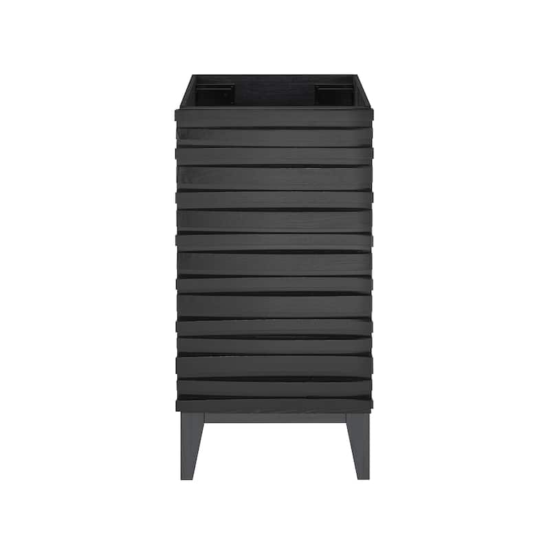 Cascade 18" Bathroom Vanity In Black - Cabinet