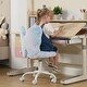 preview thumbnail 10 of 16, Cute Butterfly Back Kids Desk Chair, Adjustable Furry Swivel Chair for Study/Home/Bedroom/School