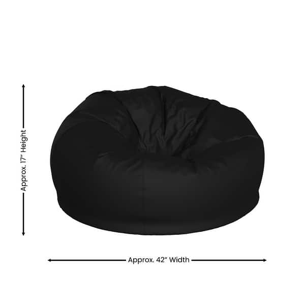 dimension image slide 10 of 22, Oversized Refillable Bean Bag Chair for Kids and Adults