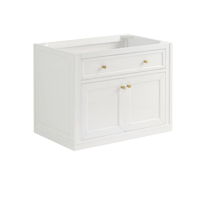 James Martin Vanities Chicago 36" Single Vanity, Glossy White
