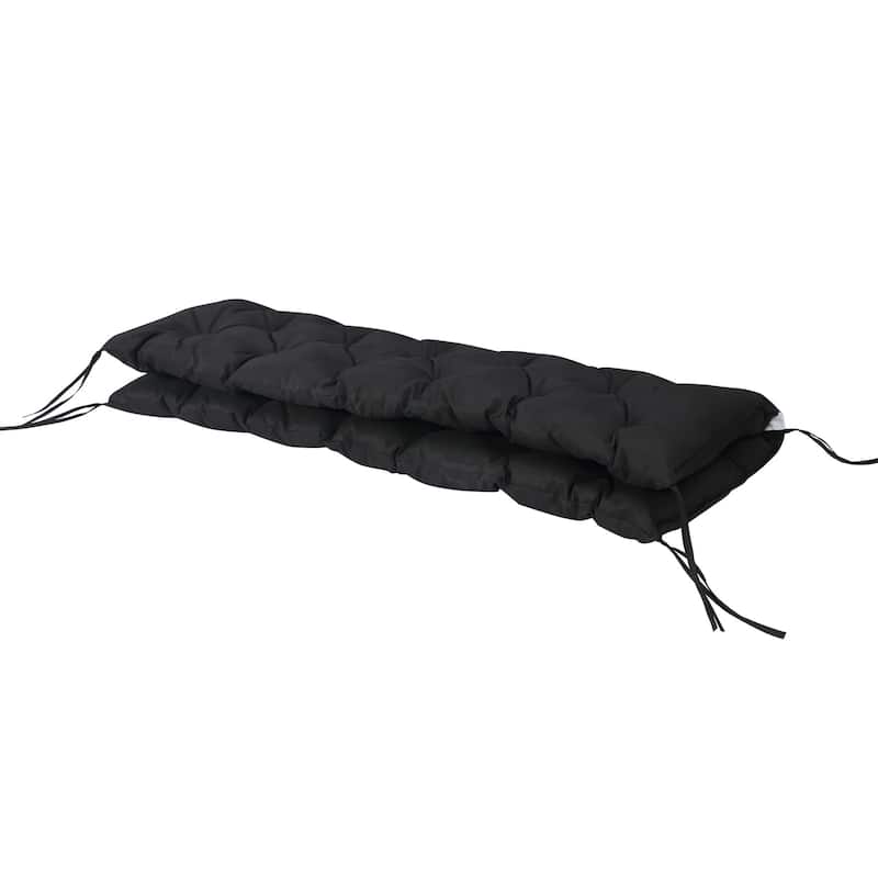 Outsunny 3 Seater Outdoor Seat Pads Bench Swing Chair Replacement Cushions Backrest for Patio Garden