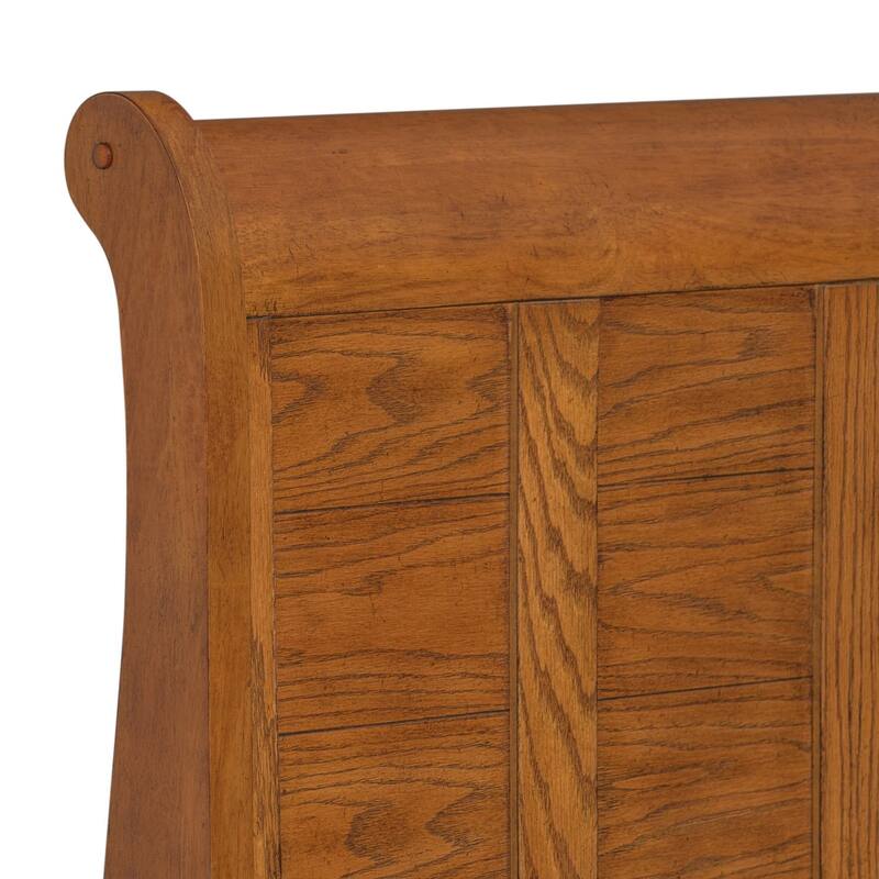Copper Grove Epper Aged Oak Youth Sleigh Bed
