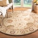preview thumbnail 28 of 35, SAFAVIEH Handmade Anatolia Adella Traditional Oriental Hand-spun Wool Rug 4' Round - Beige - Round
