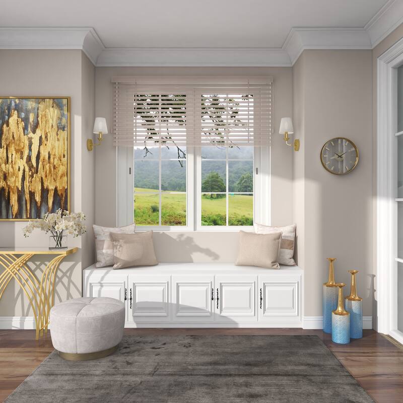 Blue Metal Floral Decorative Vase with Gold Top (Set of 3)