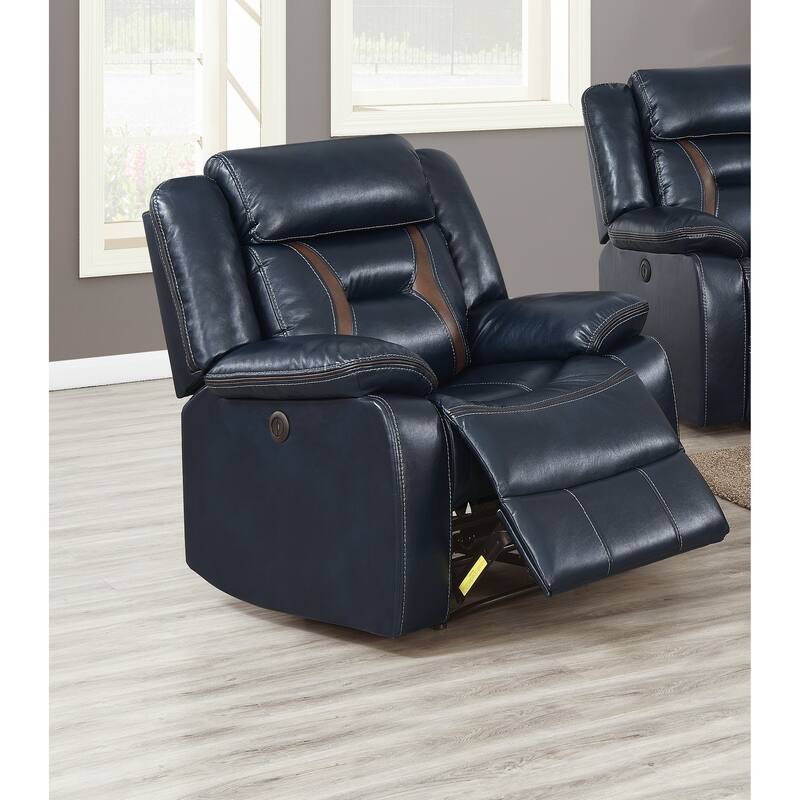 Gel Leatherette Power Recliner