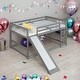 preview thumbnail 12 of 18, Full over Full Bunk Bed with Slide and Ladder