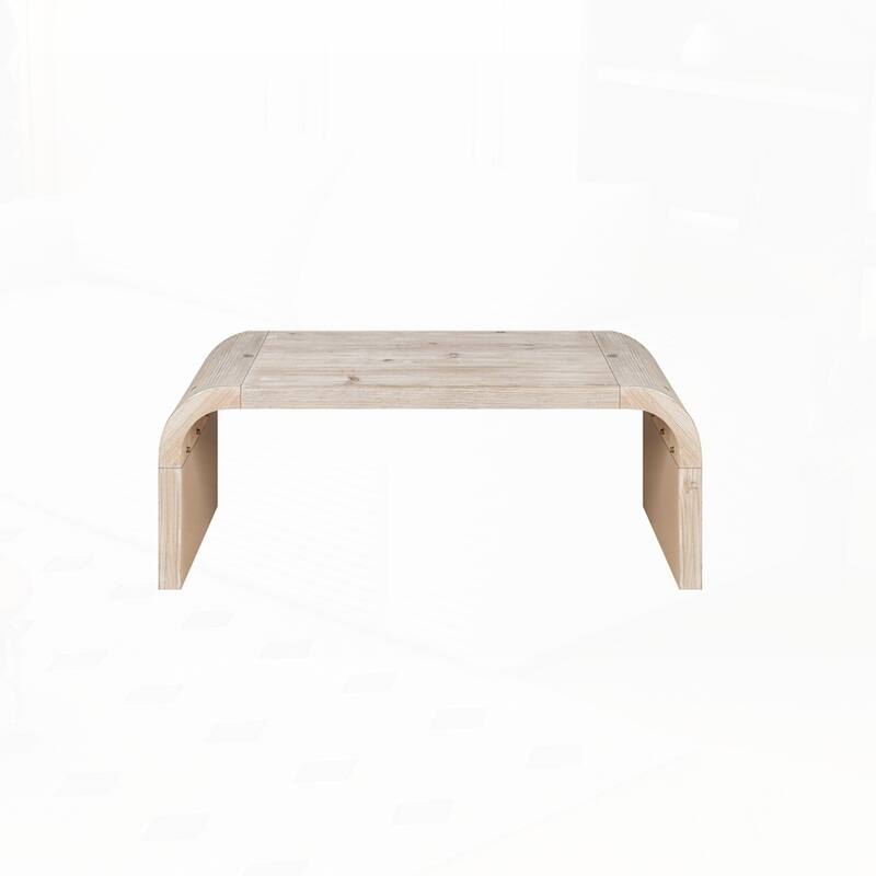 Curved Art Deco Design Vintage Crafts Coffee Table