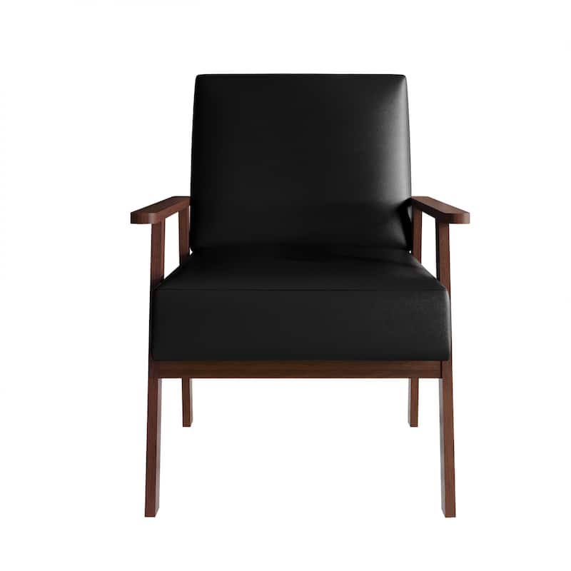 CraftPorch Minimalist Accent Chair - Black