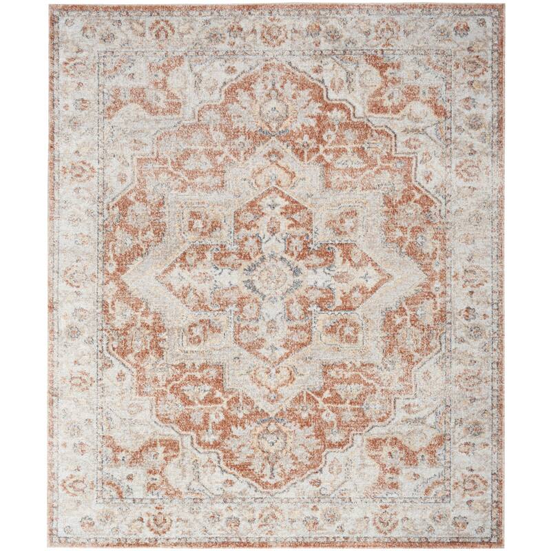 Nourison Astra Machine Washable Distressed Area Rug