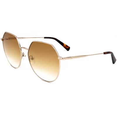 Longchamp Women's 60mm Rose Gold Sunglasses LO154S-773