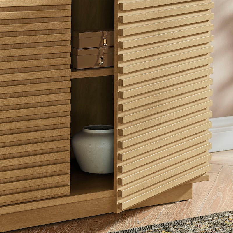 Render 2-Door Fluted Accent Cabinet