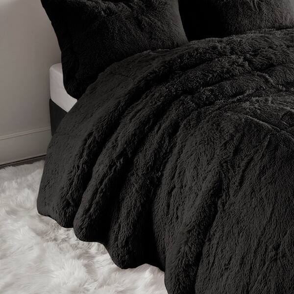 Shop Intelligent Design Leena Shaggy Faux Fur Comforter Set On Sale Overstock 27333477