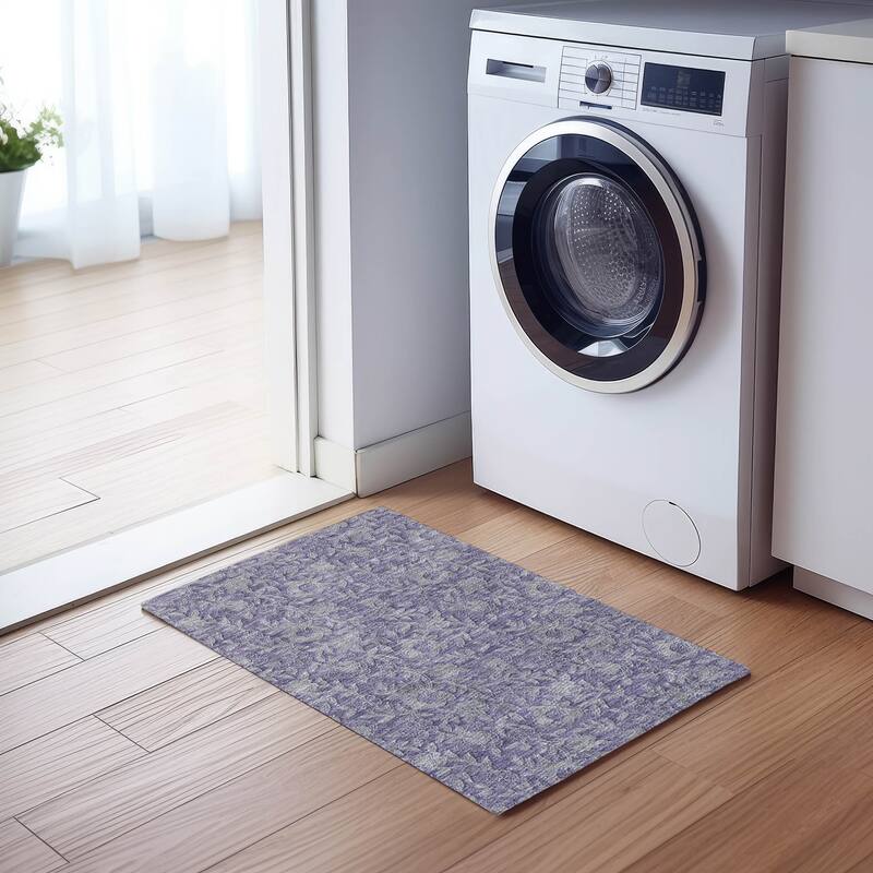 Machine Washable Indoor/ Outdoor Chantille Floral Rug