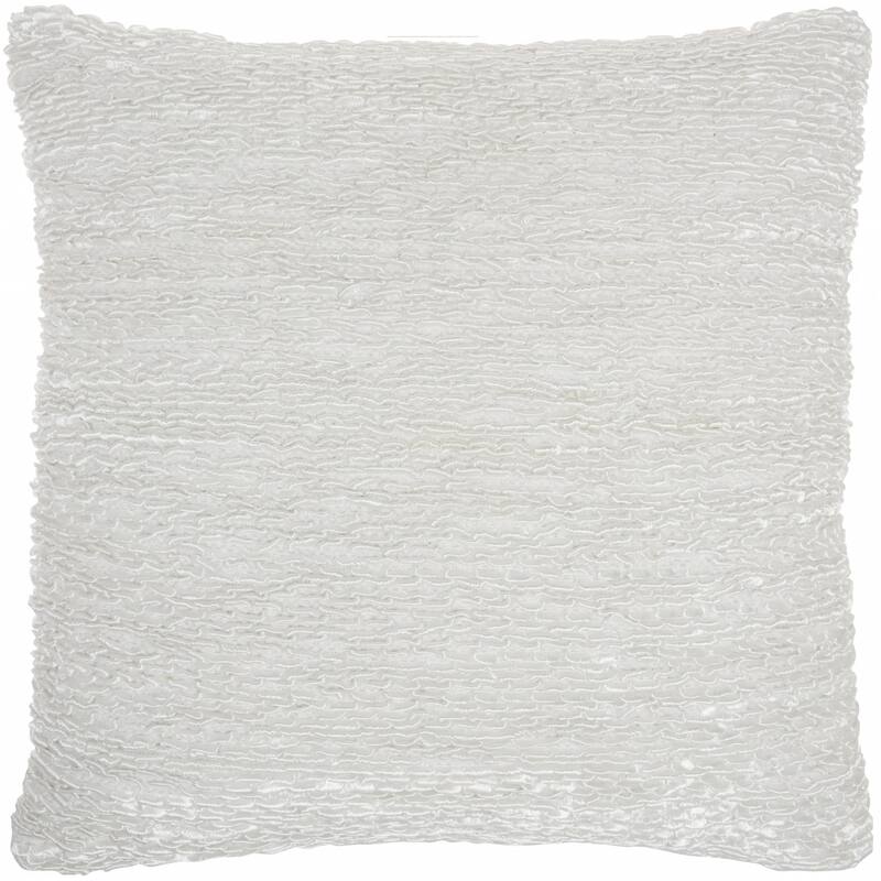 Petite Taupe and Striped Throw Pillow