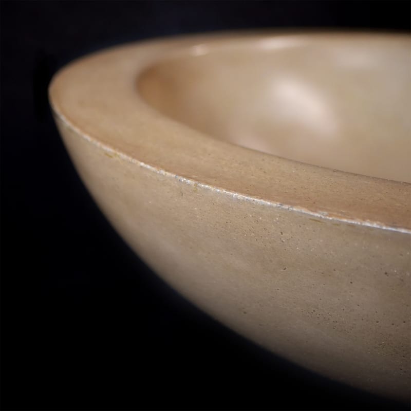 Morro 17-inch NativeStone Vessel Bathroom Sink - 17" x 5"