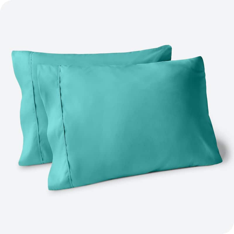 Bare Home Double Brushed Pillowcase Set (Set of 2) - King - Turquoise