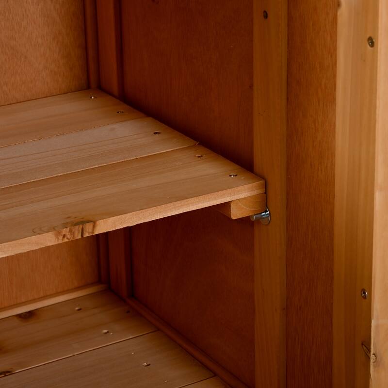 65" Outdoor Potting Bench with Stainless Steel Top, Rolling Garden Workstation with Hutch & Storage