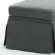 preview thumbnail 108 of 152, Rectangle Chenille Upholstered Storage Ottoman