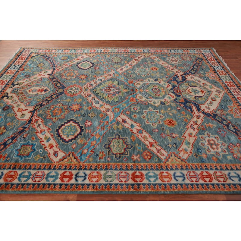 Oushak Oriental Area Rug Handmade Wool Carpet - 8'2" x 9'10"