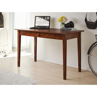 Atlantic Furniture Shaker Walnut Wood Desk with Dr