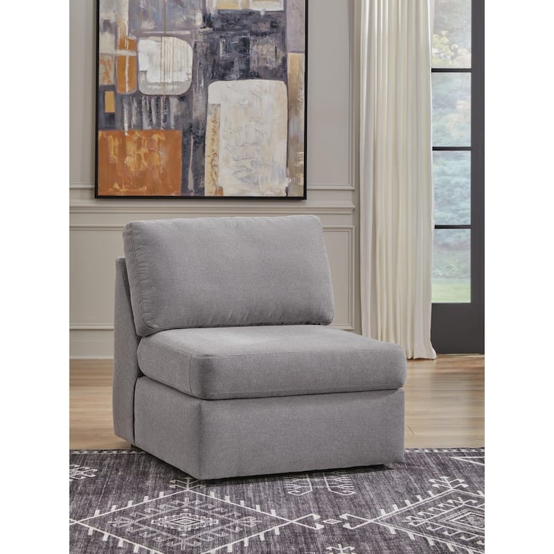 Signature Design by Ashley Modmax 4-Piece Sectional with Chaise and Audio Console - 126"W x 68"D x 36"H
