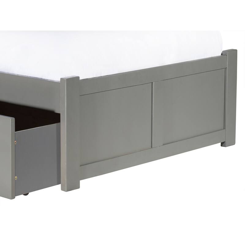 Platform Bed with Drawers - Modern Storage Bed Frame - Mattress Ready - Includes Turbo Charger