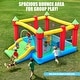preview thumbnail 7 of 7, 15ft x 12ft 600lbs Large Outdoor Bouncy Castle with Wider Slide & Basketball Hoop, Great for Birthday Party, Blower Included