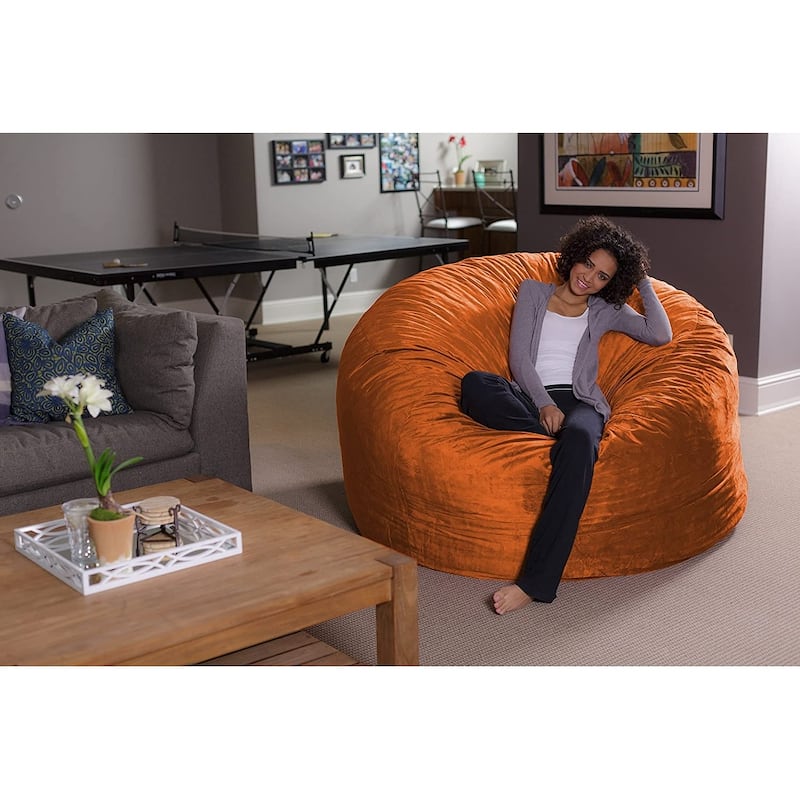 6-foot Memory Foam Bean Bag Chair