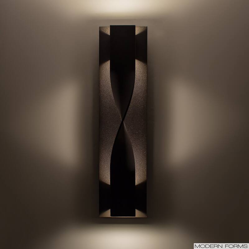 Twist 20in LED Indoor or Outdoor Wall Light 3000K