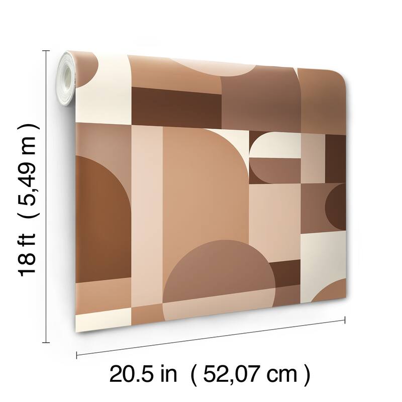 Very Gay Paint Boxanne Tan Peel and Stick Wallpaper