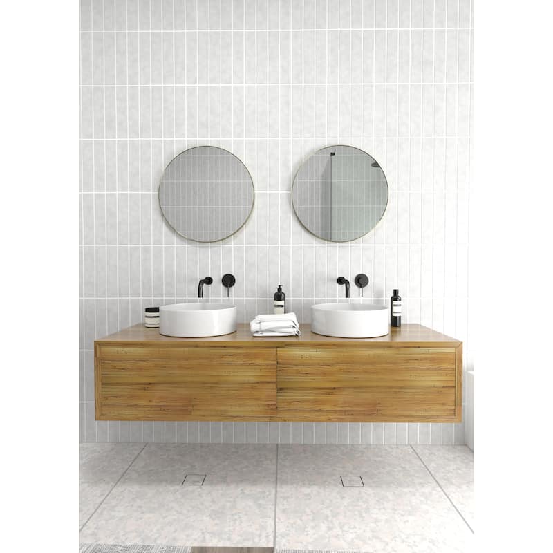 Glass Warehouse Round 20" Stainless Steel Framed Mirror
