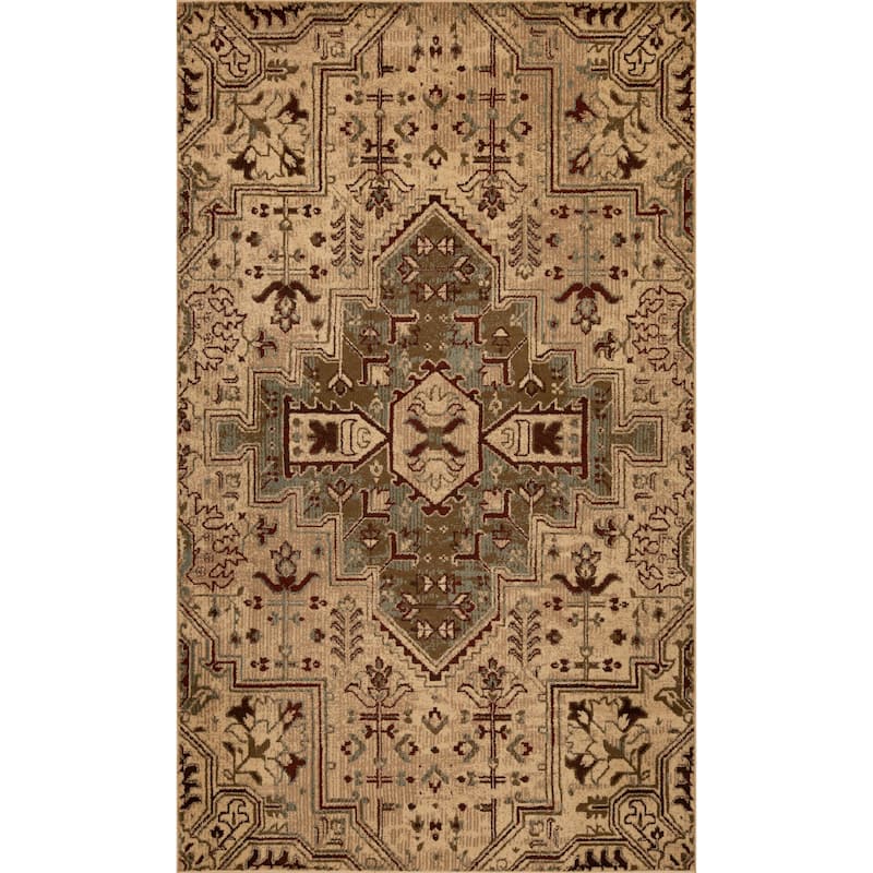 Domani Weave Rustic Trellis Area Rug - 3'3" x 4'11" - Natural