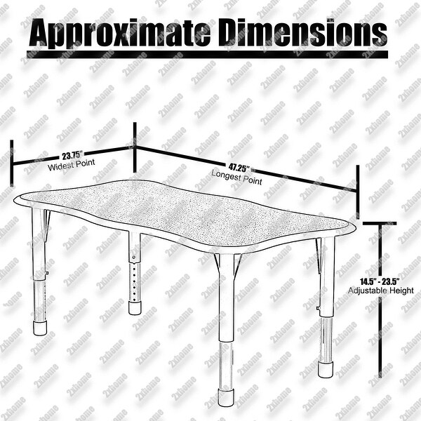 kids table height
