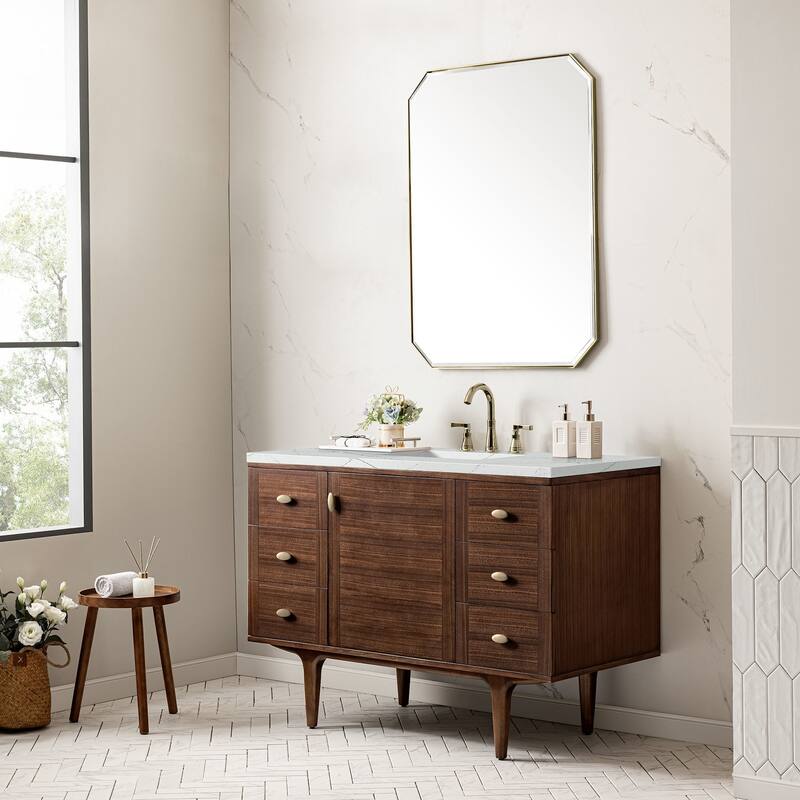 James Martin Vanities 670-V48-FENC Amberly 48" Wall Mounted or Free