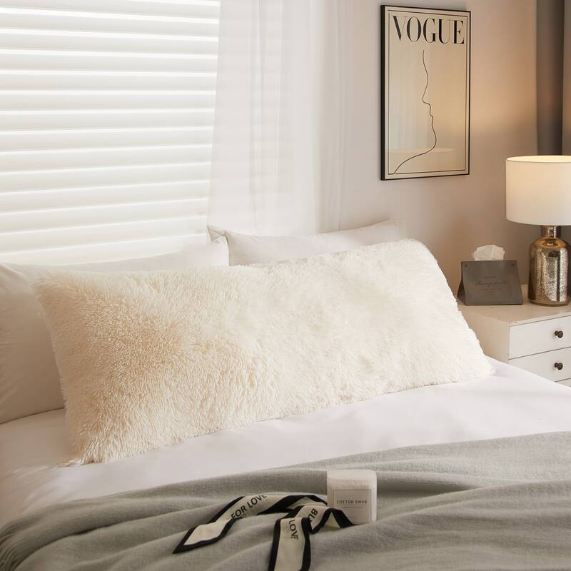 Urban Shop Supportive Long Full Body Pillow,Ivory - On Sale - Bed Bath